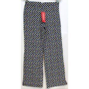2008 Gymboree Petite Mademoiselle sz 8 Knit Pants Navy Polka Dot Paris Pastel